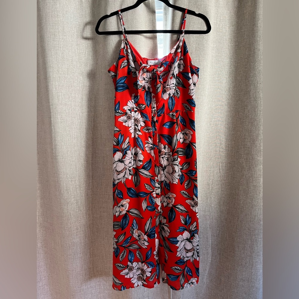 Ali & Jay Hawaiian Print Midi Dress Size Medium